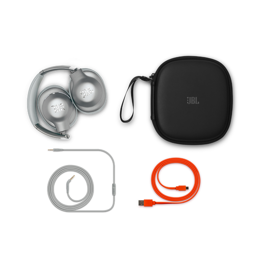 JBL EVEREST™ ELITE 750NC - Silver - Wireless Over-Ear Adaptive Noise Cancelling headphones - Detailshot 2